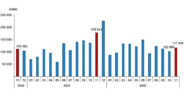 TÜİK Türkiye genelinde Kasım ayında 117 bin 806 konut satıldı